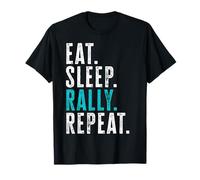 Eat Sleep Rally Repeat, divertido regalo de conducción de rallyes Camiseta