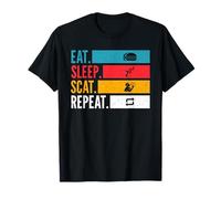 Eat Sleep Scat Repeat Jazz Vocal Improvisación Música Arte Camiseta