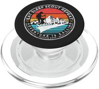 Eat Sleep Scout Repeat | Scout Life | Adventure is Calling PopSockets PopGrip para MagSafe