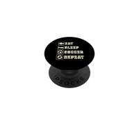 Eat Sleep Soccer Repeat - Futbol Europeo Deportes de Fútbol PopSockets PopGrip Adhesivo