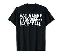 Eat Sleep Soccer Repeat - Jugador del Equipo de fútbol Entrenador Camiseta