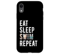 Eat Sleep Swim Repeat - Gran idea para nadadores, playa y mar Carcasa para iPhone XR