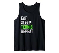 Eat Sleep Tennis Repeat Cool Regalo para Jugador/Camiseta sin Mangas