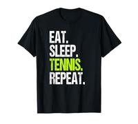 Eat Sleep Tennis Repeat Sport Game Camiseta