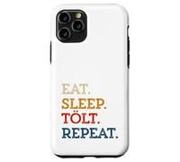 Eat Sleep Tölt Repeat Icelandic Pony Horse Retro Mujeres Niñas Carcasa para iPhone 11 Pro
