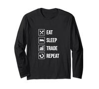 Eat Sleep Trade Repeat - Regalo Day Trading Manga Larga