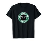 Eat Sleep Tri Coffee Swim Bike Run Triatleta Triatlón Camiseta gráfica económica