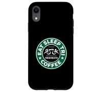 Eat Sleep Tri Coffee Swim Bike Run Triatleta Triatlón Carcasa para iPhone XR