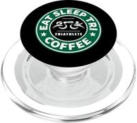 Eat Sleep Tri Coffee Swim Bike Run Triatleta Triatlón PopSockets PopGrip para MagSafe