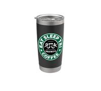 EAT SLEEP TRI Coffee Swim Bike Run Triatleta Triatlón Vaso térmico de acero inoxidable de doble pared