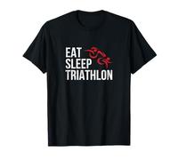 EAT SLEEP TRI Swim Bike Run - Triatleta inspirado en triatlón Camiseta