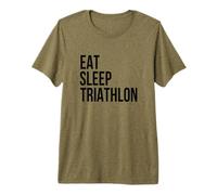 Eat Sleep Triathlon Swim Bike Run Triatleta Tri Inspired Camiseta Premium