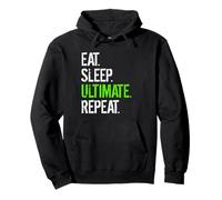 Eat Sleep Ultimate Repeat - Funny Frisbee Sudadera con Capucha