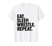 Eat Sleep Wrestle Repeat Camiseta