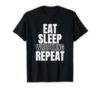 Eat Sleep Wrestle Repeat Camiseta