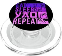 Eat Sleep Yaoi Repeat Fujoshi Anime Boy Gay Manga PopSockets PopGrip para MagSafe