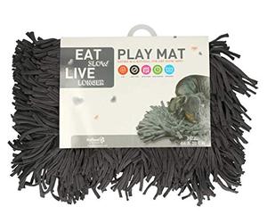 Eat Slow Live Longer Suministros Para La Alimentación Comer Lento En Vivo, Juego Más Largo, Estera Gris