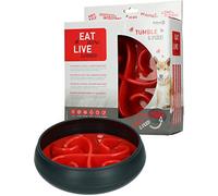 Eat Slow Live Longer Suministros Para La Alimentación Comer Lento En Vivo Más Largo Alimentador De Caída Rojo