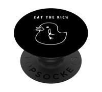 Eat The Rich - Funny Duckling Feminismo Empoderamiento Femenino PopSockets PopGrip Adhesivo