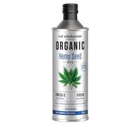 Eat Wholesome Aceite De Semilla De Cáñamo Orgánico, 500ml - Prensado En Frío, Sin Refinar, Alta Fuente De Omega 3, 100% Puro Y Natural, Para Sopas, Ensaladas, Vegano