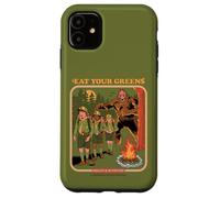 Eat Your Greens Bigfoot Sasquatch Retro Funny Adult Humor Carcasa para iPhone 11