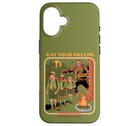 Eat Your Greens Bigfoot Sasquatch Retro Funny Adult Humor Carcasa para iPhone 16