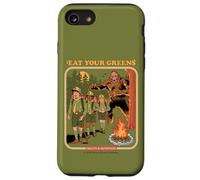 Eat Your Greens Bigfoot Sasquatch Retro Funny Adult Humor Carcasa para iPhone SE (2020) / 7 / 8