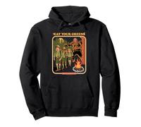 Eat Your Greens Bigfoot Sasquatch Retro Funny Adult Humor Sudadera con Capucha