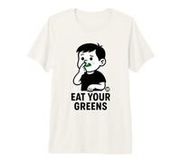Eat Your Greens Funny Vegetable Camiseta Premium