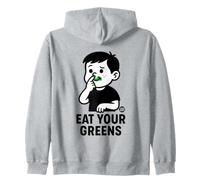 Eat Your Greens Funny Vegetable Sudadera con Capucha
