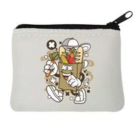 Eat Your Vegetables Go Green - Bolsa de la compra (neopreno, 10 x 11 cm), color blanco, White, Talla única