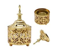 EATAKWARD Quemador de Incienso árabe de Metal Vintage, lámpara de Aroma, Soporte de Incienso, candelabro Decorativo de Hierro para decoración de Mesa del hogar