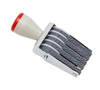 EATAKWARD - Sello numérico de goma intercambiable ajustable de 5 dígitos, sello numérico multifuncional, etiqueta de precio creativa, símbolo de número giratorio, sello comercial