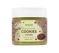 EATALIAN by AMZ BETTER Crema de Pistacho con Galleta Dulce y Crujiente, Deliciosa Crema para Untar con un Sabor Único, Ideal para Pan, con Helado y para Dubai Chocolate, 200g Made in Italy
