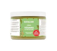 EATALIAN BY AMZ BETTER Crema de Pistacho vegana sin azúcares añadidos, crema vegana para untar, ideal para pan, perfecta con helado y para Dubai Chocolate, 500g Made in Italy