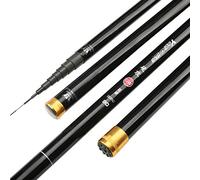 EATAN Carbono 8 m 9 m 10 m 11 m 12 m 13 m Power Hand Polo Pesca Caña de Pescar Ultra Hard Super Light Barra telescópica Punta de repuesto 06.05 (Tamaño: 13 m)…