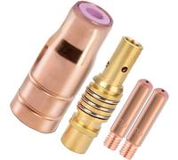 EATBALE 15AK MIG MAG Pistola de Soldadura Kits Accesorios para PARKSIDE PIFDS 120 A1 para WELDINGER ME 200 eco 0.9mm/0.035" M6 Puntas de Contacto Soporte Juego de Difusores de Gas Boquilla Fundente