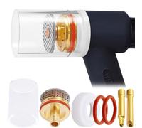 EATBALE accesorios de soldadura de lentes de gas de vidrio Para TIG pistola de soldar para SR WP 17 18 26, para soplete de soldadura Boquilla de gas de vidrio, pinza (1,6 mm 2,4 mm) (8 piezas)
