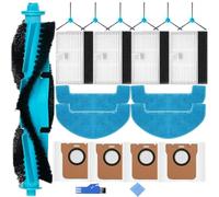 EATBALE Accesorios para Proscenic Q8 Max, para Mova E20 Plus, para MONSGA MS1 Max, para robot aspirador Liectroux M70 Pro con 1 cepillo principal, 6 cepillos laterales, 4 filtros, 4 paños de fregona