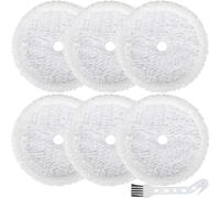 EATBALE Almohadillas de Repuesto para trapeadores para Bissell 3115 SpinWave Hard Floor Expert Robot Aspirador húmedo y seco con Cepillo de Limpieza (6 Unidades)