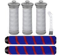 EATBALE Filtro HEPA de Repuesto y Rodillo de Cepillo para Tineco A10/A11 Hero A10/A11 Master aspiradoras inalámbricas para Tineco Pure One S11/S12/X (3 filtros de aspiradora, 2 cepillos)