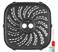 EATBALE Freidora de Aire Bandeja de Parrilla para Russell Hobbs 4L 27160 19 x 19 CM Freidora de Aire Repuestos N700639 Bandeja Antiadherente Rejilla Acero Inoxidable Apto para Lavavajillas