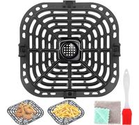 EATBALE Freidora de Aire Bandeja Parrilla para Instant Pot Vortex Plus 5.7 cuartos / 6 cuartos para Gourmia GAF735, GAF685, GAF680 6 cuartos Repuestos Bandeja Antiadherente Kit de Accesorios