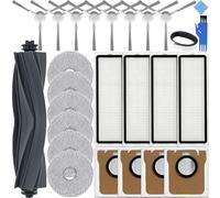 EATBALE Juego de Accesorios para Dreame L10s Ultra/L10 Ultra, para Xiaomi X10+/X10 Plus/X20+/X20 Plus Robot Aspirador, Cepillo Principal, cepillos Laterales, filtros, Bolsas para el Polvo, Fregonas