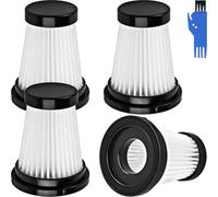 EATBALE K12 Filtros HEPA Accesorios de Repuesto para Moosoo K12 K13 K12 Pro, para Genius Invictus One 1.0 X7 / 2.0 Aspirador de Mano sin Cable Piezas, 4 x Filtros, 1 x Cepillo de Limpieza (4 uds.)