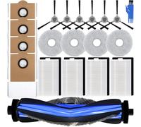 EATBALE Piezas de repuesto para aspiradores robóticos Lefant M3 / M3 Gen 2 1 x cepillo principal 4 x filtros HEPA 6 x cepillos laterales 4 x bolsas de polvo 4 x paños de trapeador Lavable Kit de