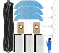 EATBALE Piezas de Repuesto para Neabot Q11 Robot Aspirador Juego de Repuesto Compatible con Q11 Cepillo Principal Bolsa de Polvo Cepillo de Borde Filtro de Limpieza (con Esponja) Kit de Accesorios