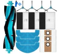 EATBALE Piezas de repuesto para Proscenic Q8 Max, para Ultenic D10, para MONSGA MS1 Max, para robot aspirador Liectroux M70 Pro con 1 cepillo principal, 4 cepillos laterales, 3 filtros, 3 paños de