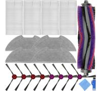 EATBALE Repuestos Compatible con Eureka E20 Plus / E10S para Midea M9 para Obode A8 / A8 Plus 1 Cepillo Principal 8 cepillos Laterales 4 paños de fregado 4 filtros HEPA Kit de Accesorios