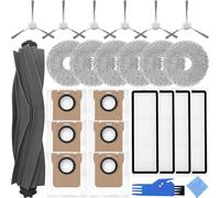 EATBALE Repuestos para Xiaomi X20+ / X10+, para Dreame L10s Ultra / L10 Ultra / S10 Pro / S20 Pro 1 Cepillo Principal 6 cepillos Laterales 6 Bolsas para el Polvo 4 filtros 6 paños de fregado